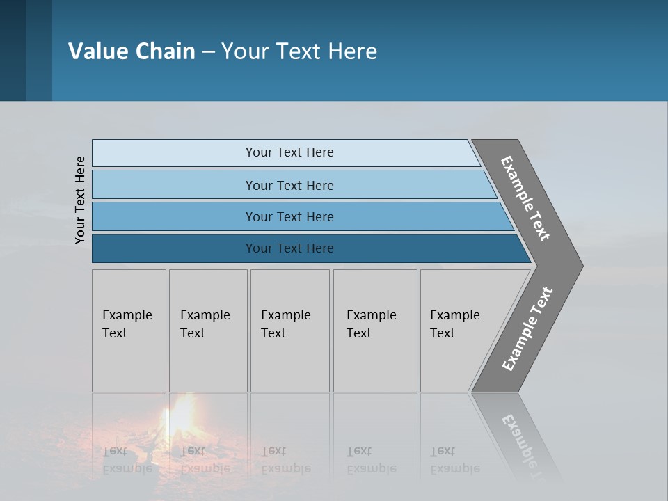 Tent By The Sea PowerPoint Template