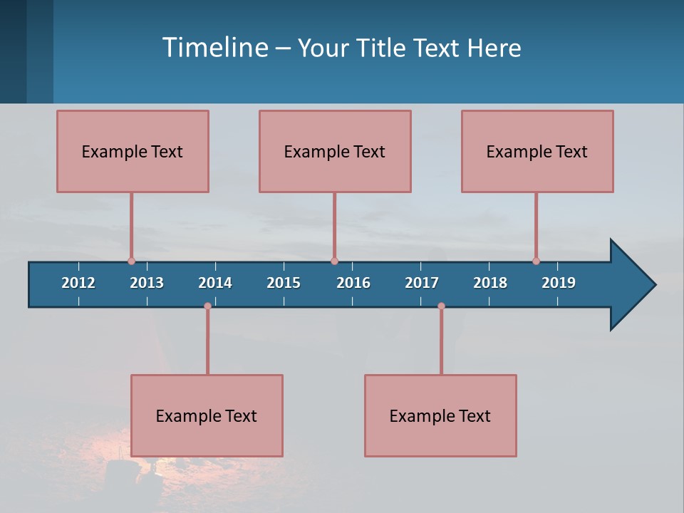 Tent By The Sea PowerPoint Template