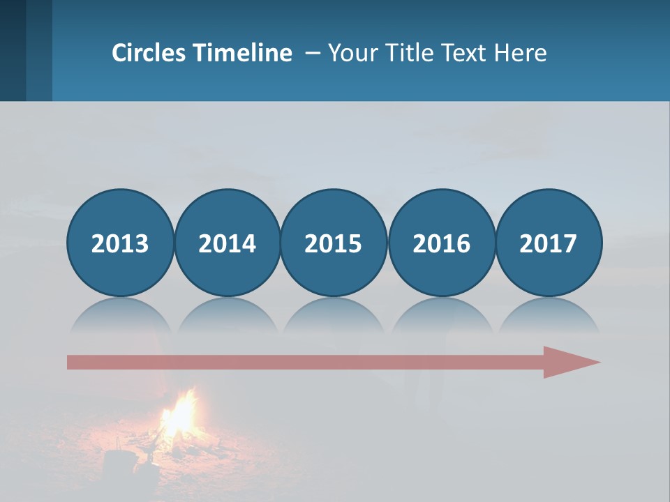 Tent By The Sea PowerPoint Template