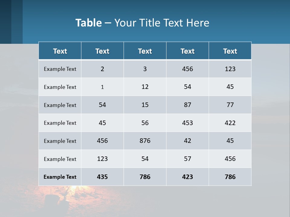 Tent By The Sea PowerPoint Template