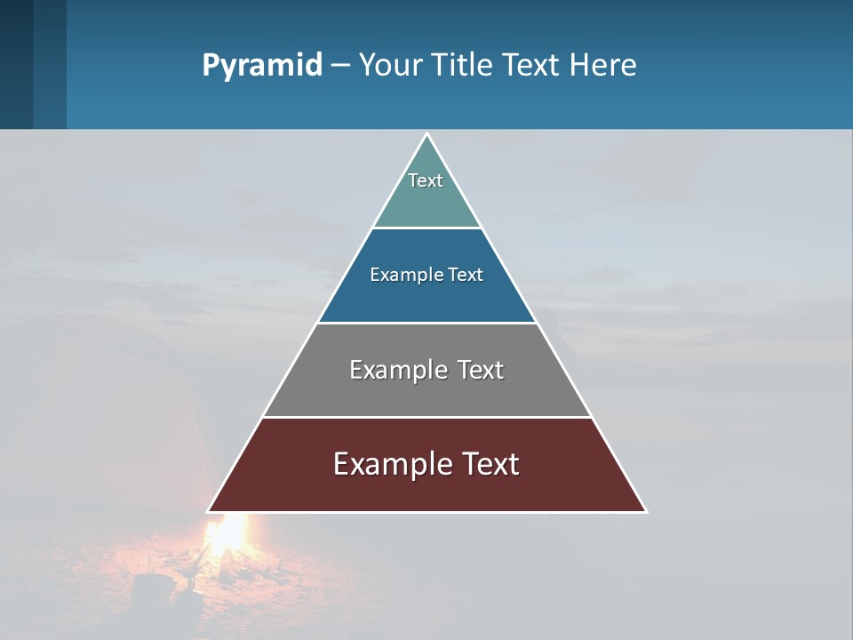 Tent By The Sea PowerPoint Template