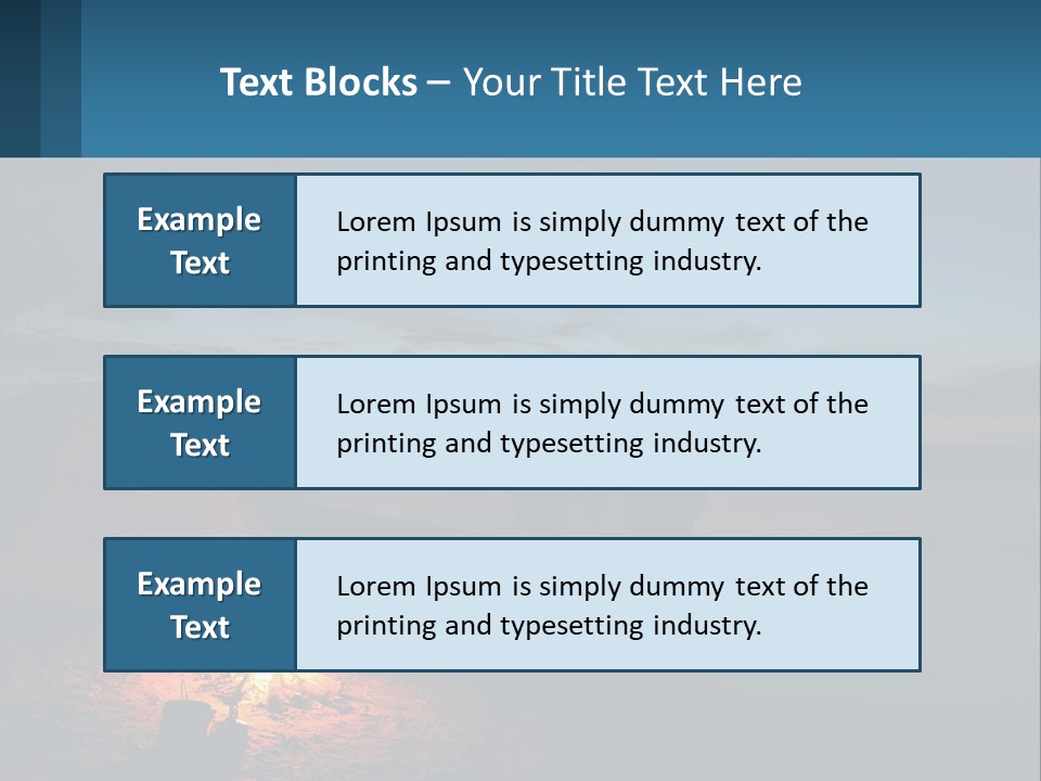 Tent By The Sea PowerPoint Template