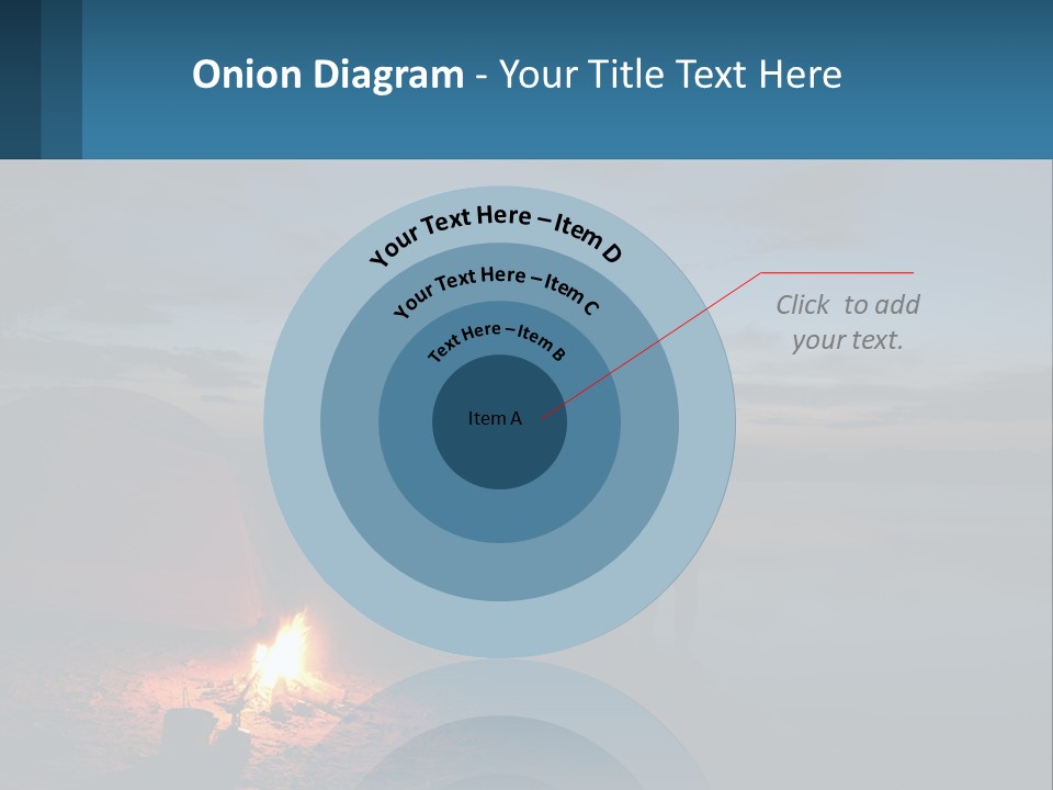 Tent By The Sea PowerPoint Template