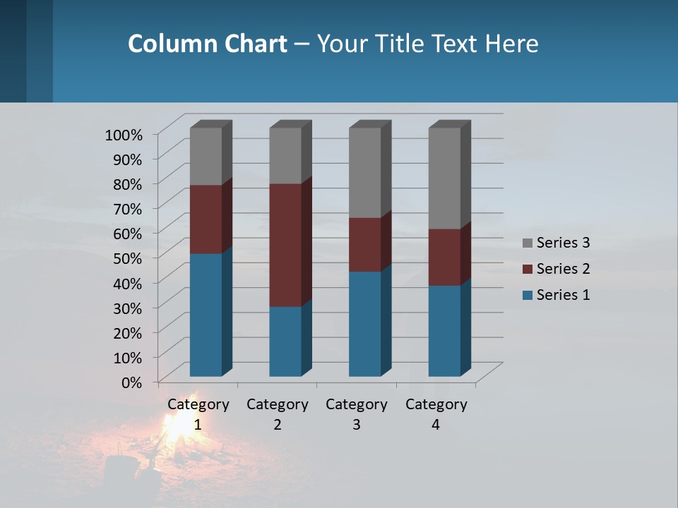 Tent By The Sea PowerPoint Template