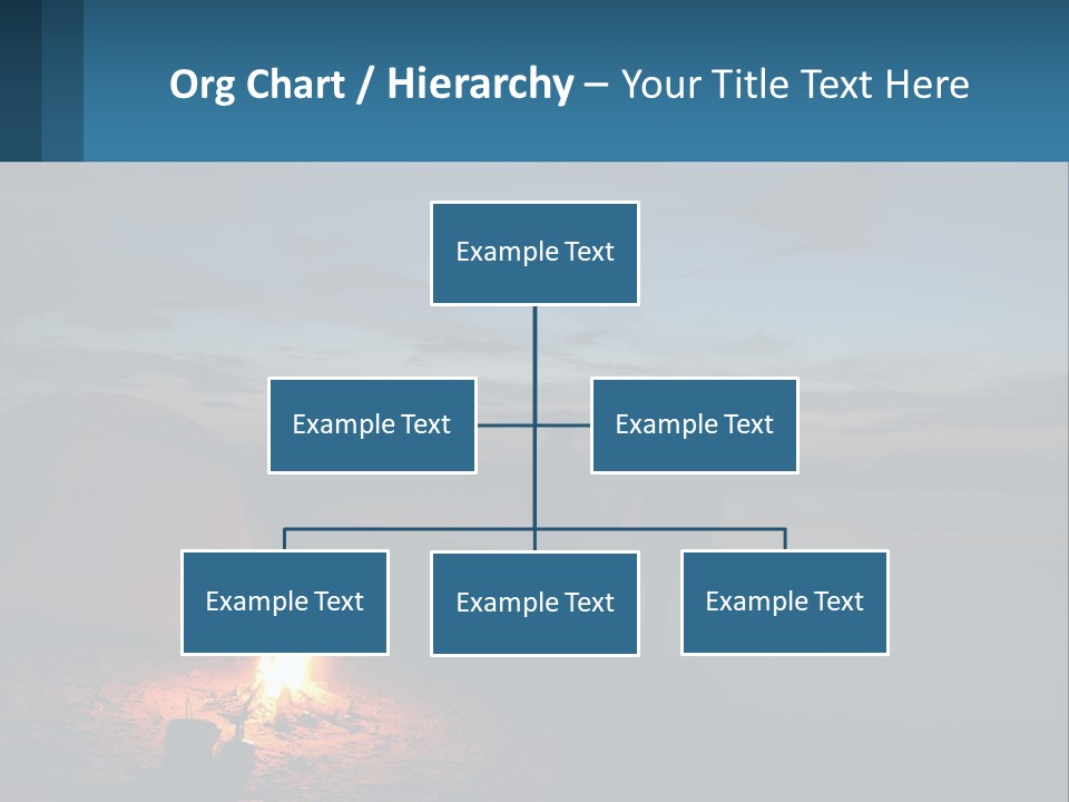 Tent By The Sea PowerPoint Template