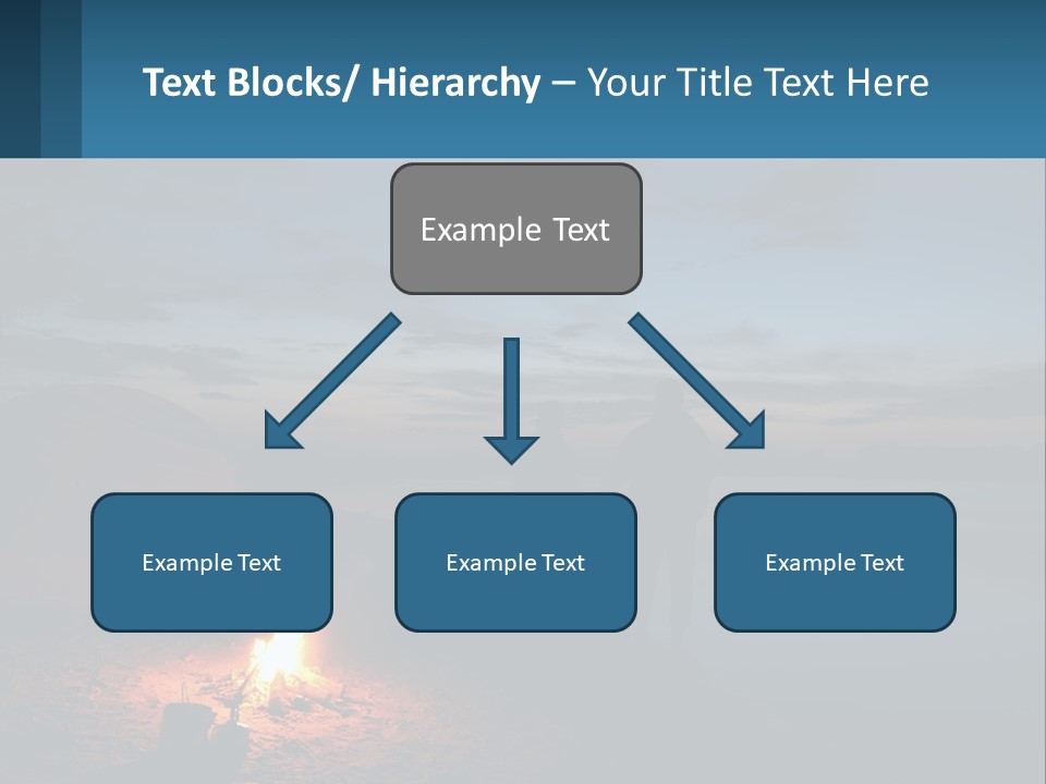 Tent By The Sea PowerPoint Template