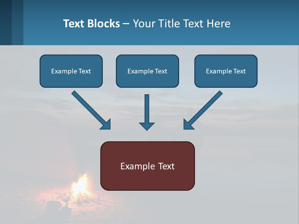 Tent By The Sea PowerPoint Template