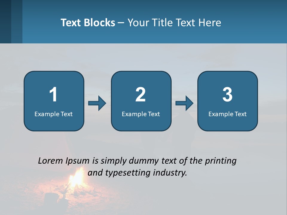 Tent By The Sea PowerPoint Template