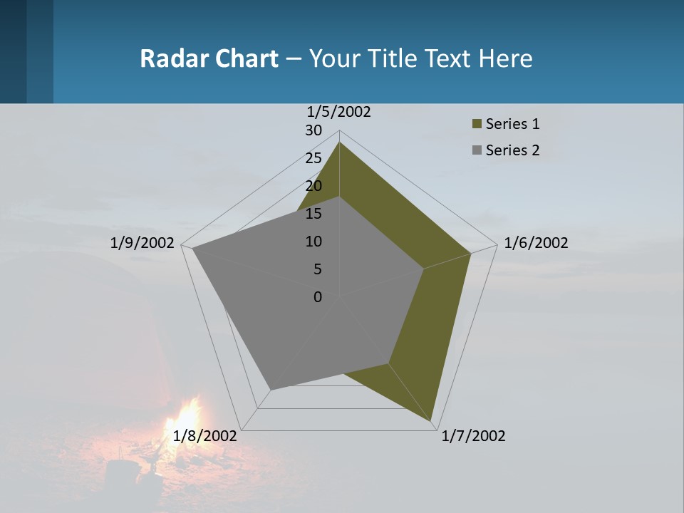 Tent By The Sea PowerPoint Template