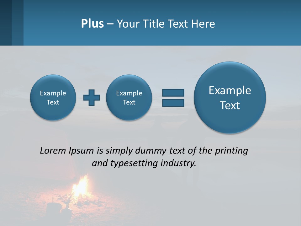 Tent By The Sea PowerPoint Template