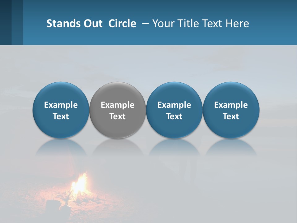 Tent By The Sea PowerPoint Template