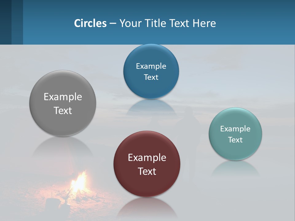 Tent By The Sea PowerPoint Template