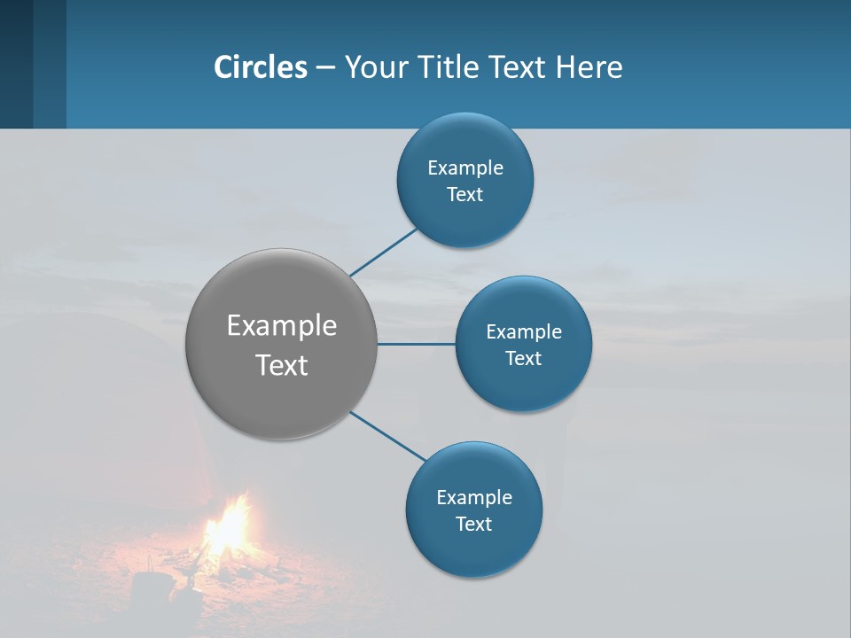 Tent By The Sea PowerPoint Template