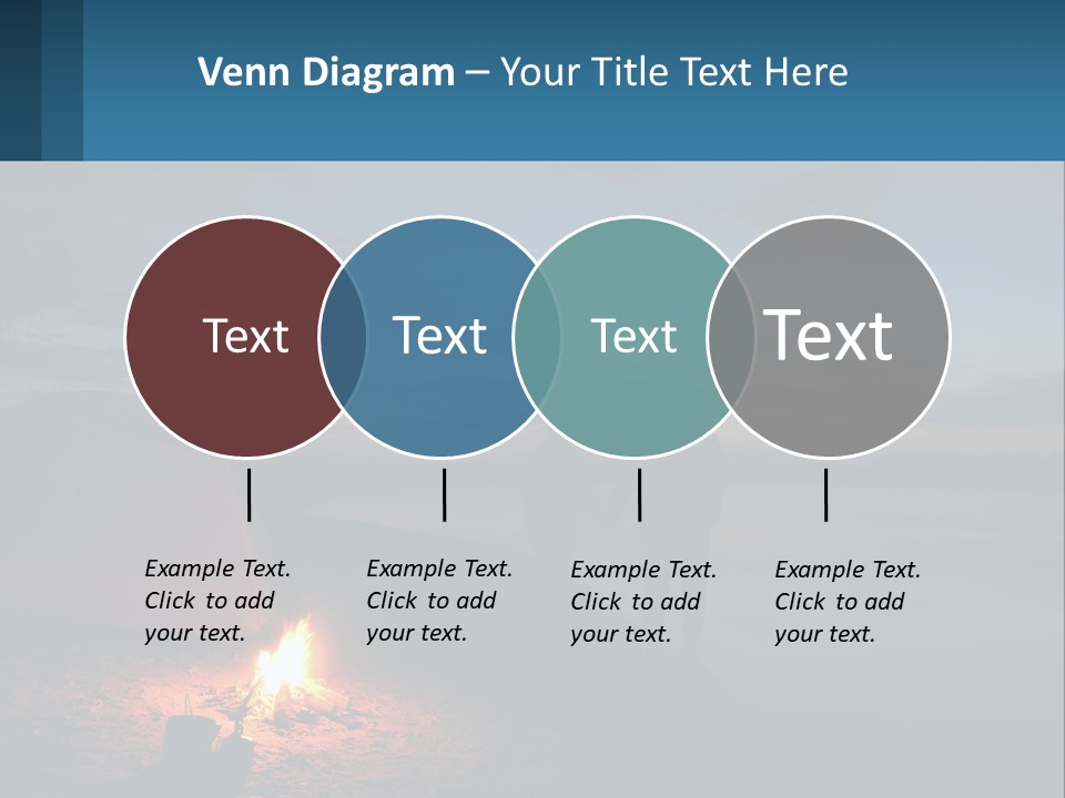Tent By The Sea PowerPoint Template