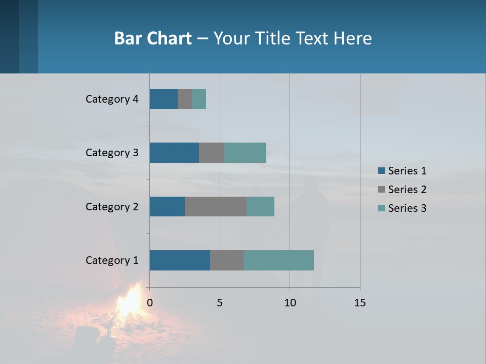 Tent By The Sea PowerPoint Template
