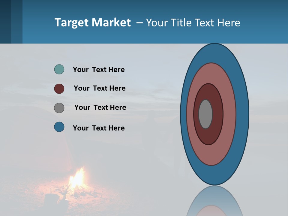 Tent By The Sea PowerPoint Template