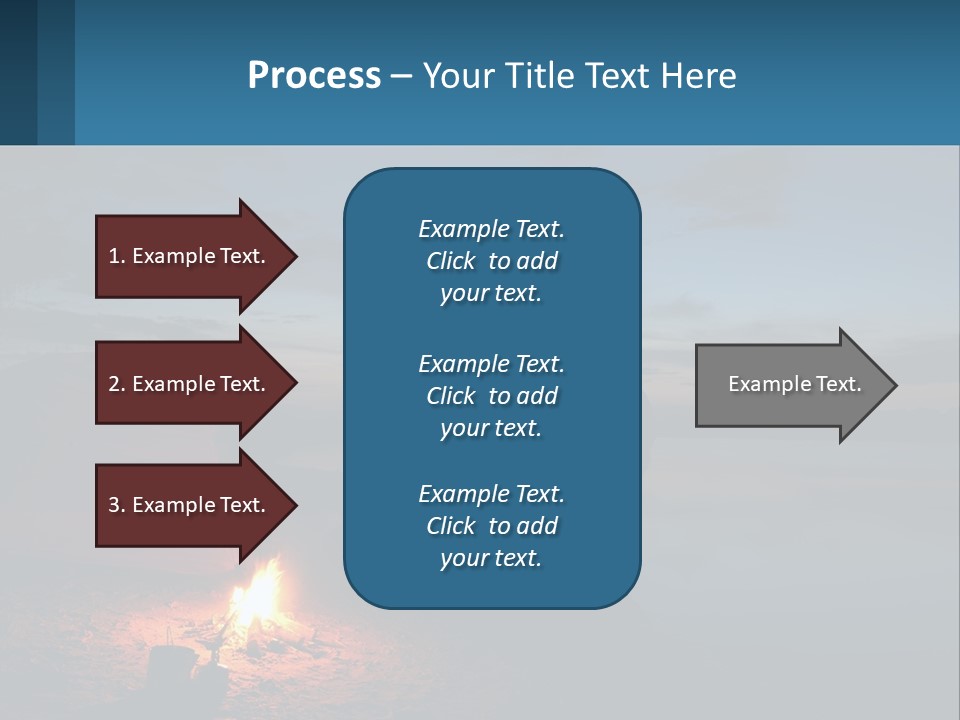 Tent By The Sea PowerPoint Template