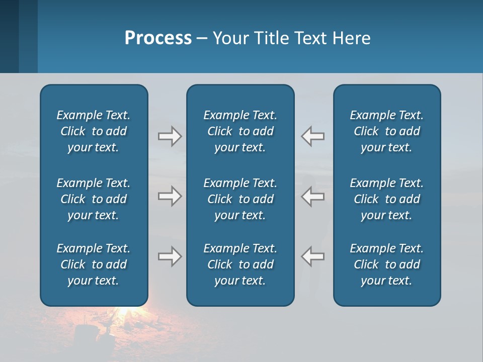 Tent By The Sea PowerPoint Template