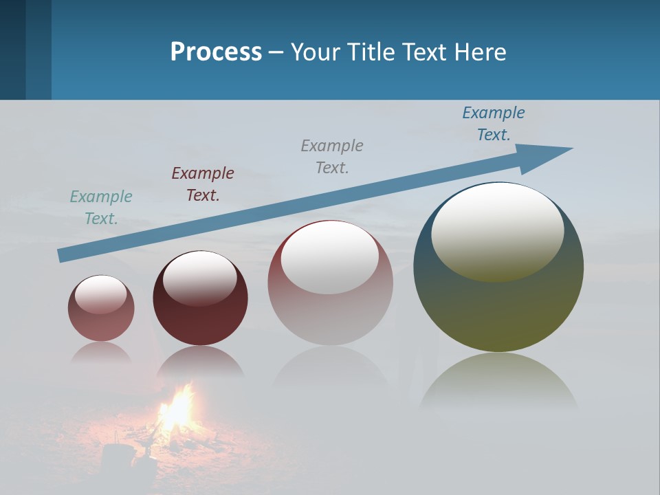 Tent By The Sea PowerPoint Template