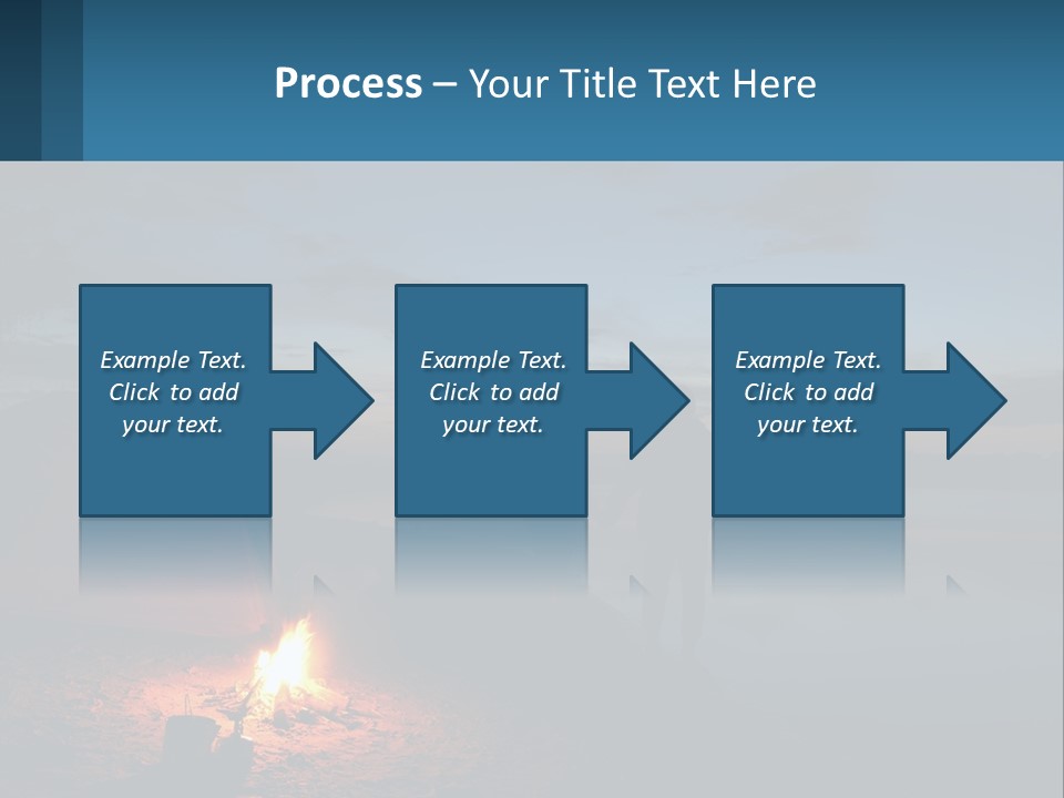 Tent By The Sea PowerPoint Template
