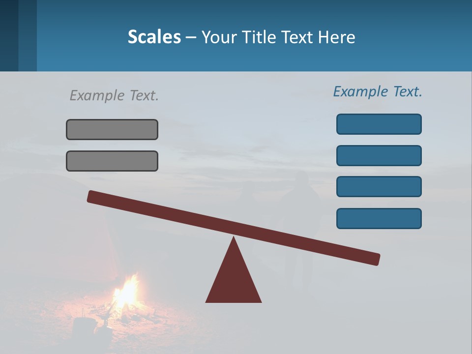 Tent By The Sea PowerPoint Template