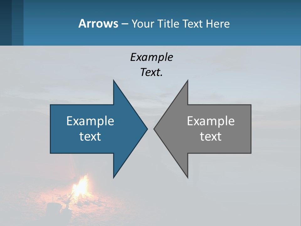 Tent By The Sea PowerPoint Template