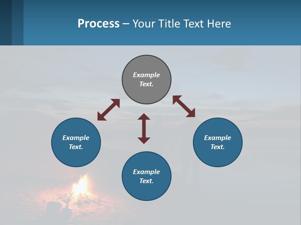 Tent By The Sea PowerPoint Template