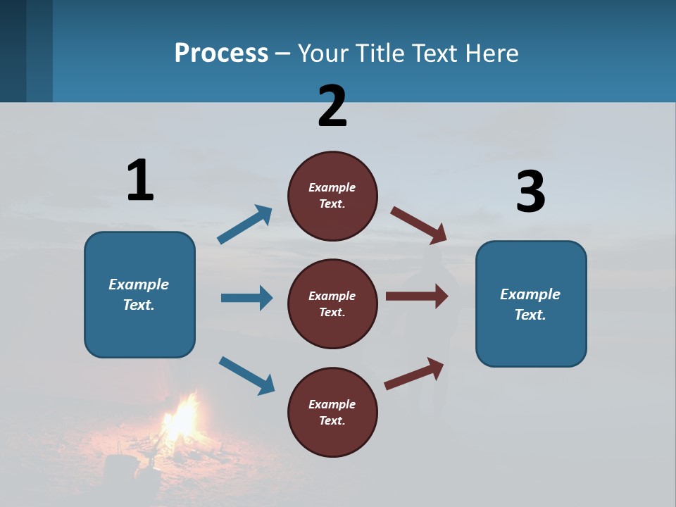 Tent By The Sea PowerPoint Template