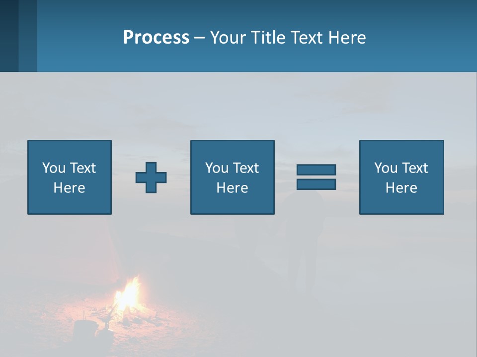 Tent By The Sea PowerPoint Template