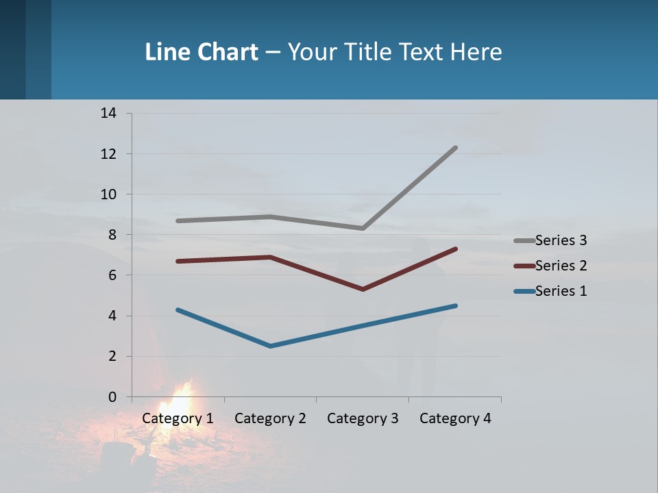 Tent By The Sea PowerPoint Template