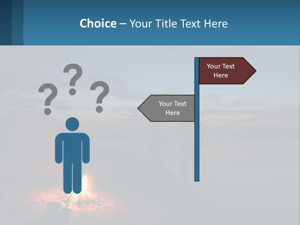 Tent By The Sea PowerPoint Template