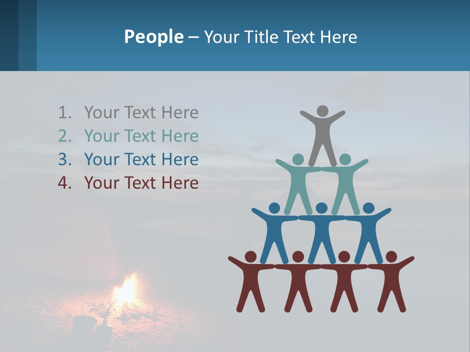 Tent By The Sea PowerPoint Template