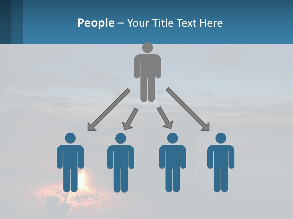 Tent By The Sea PowerPoint Template