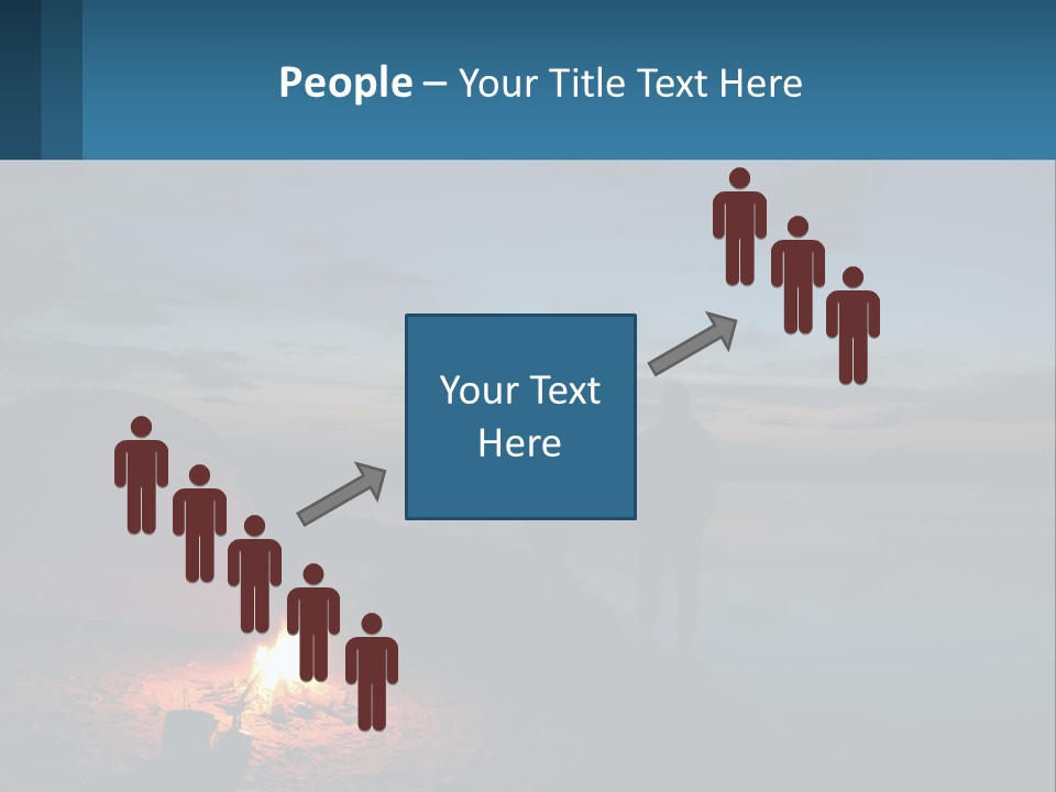 Tent By The Sea PowerPoint Template