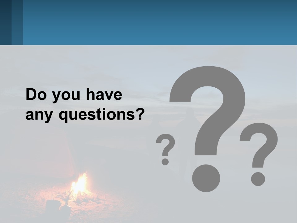 Tent By The Sea PowerPoint Template