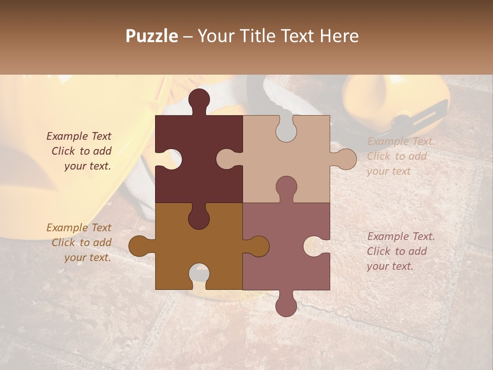 Builder Overalls PowerPoint Template