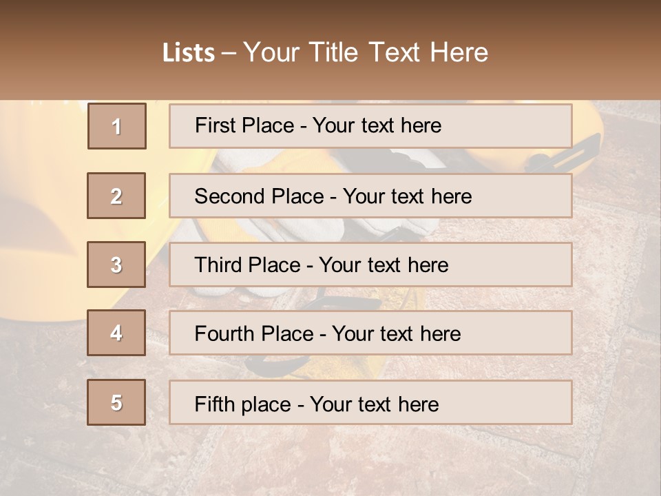 Builder Overalls PowerPoint Template