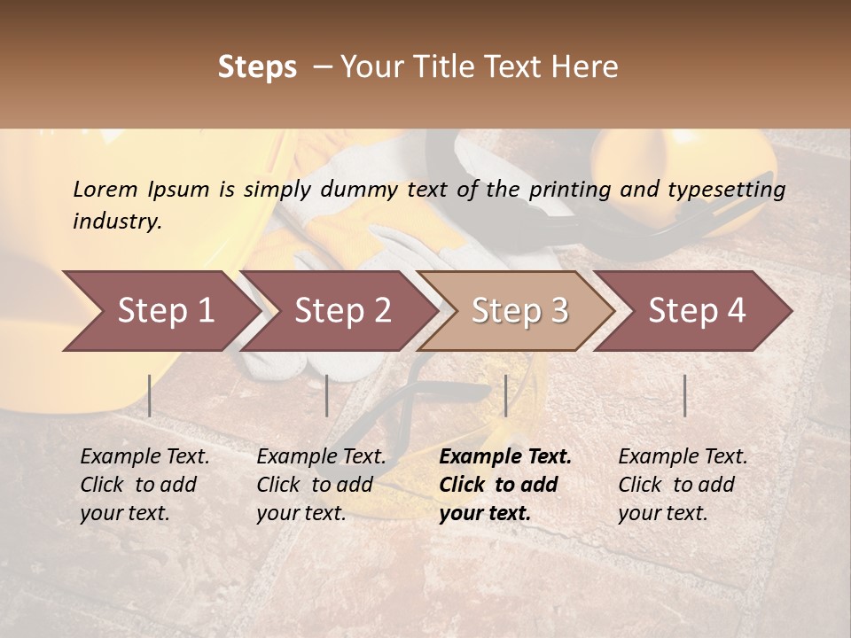 Builder Overalls PowerPoint Template