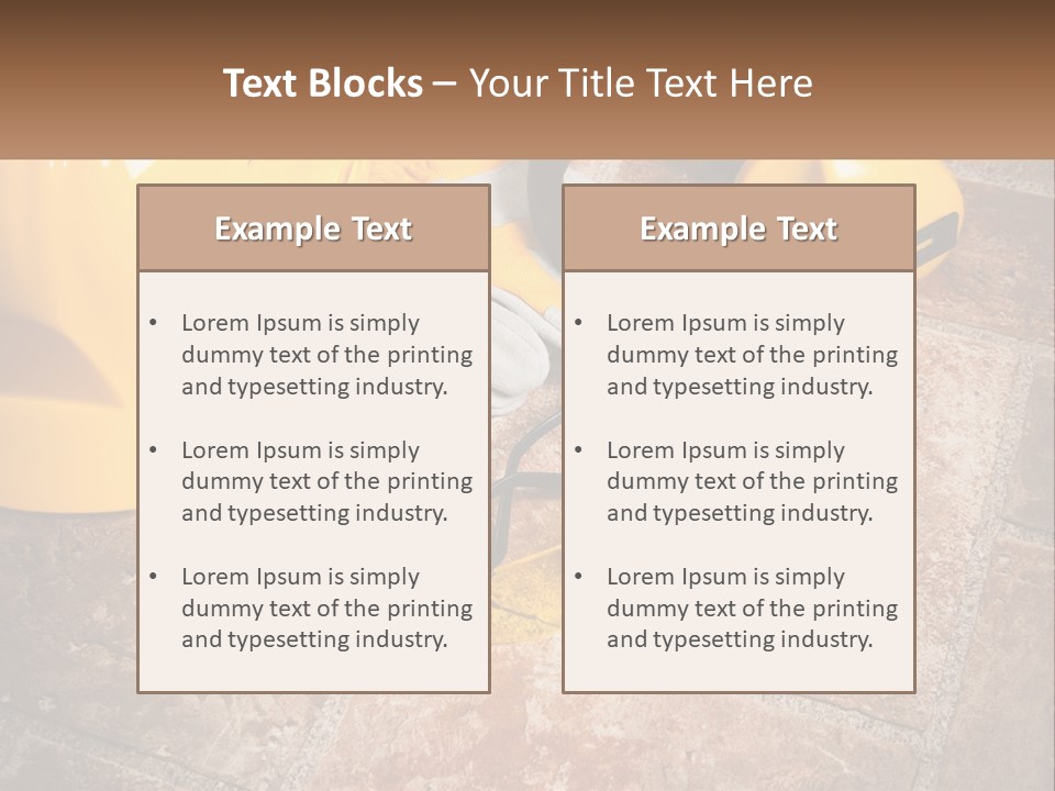Builder Overalls PowerPoint Template