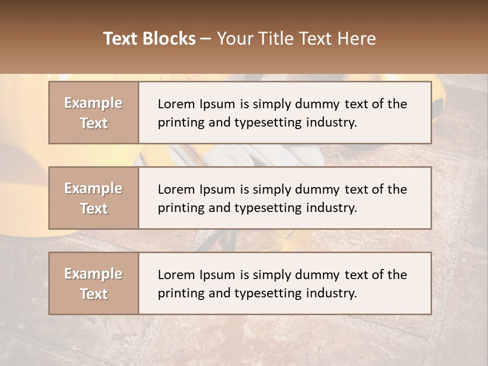 Builder Overalls PowerPoint Template