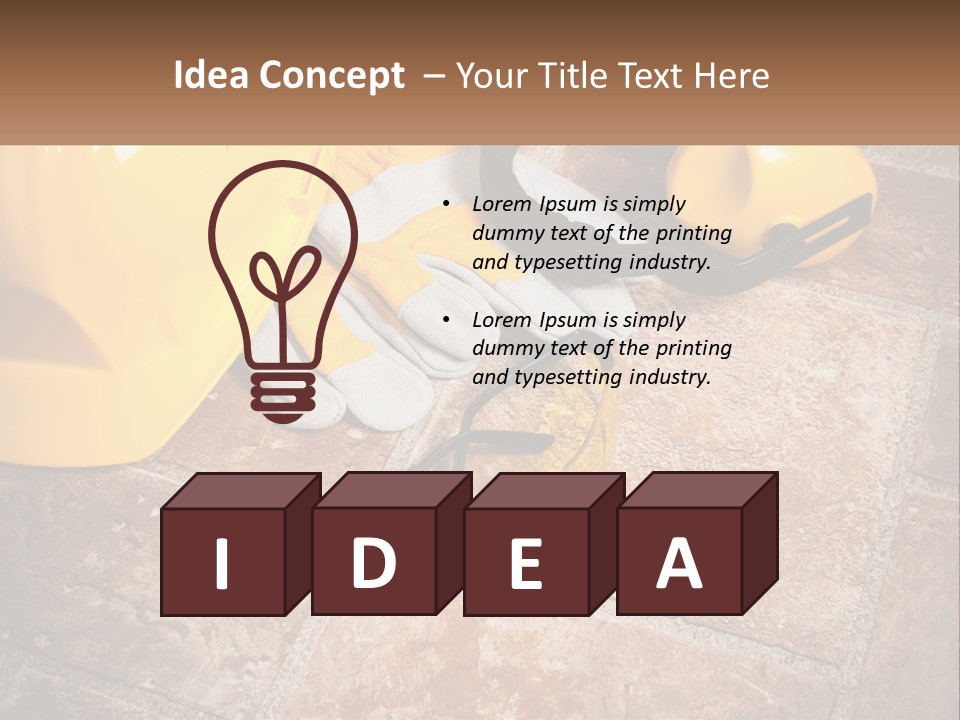 Builder Overalls PowerPoint Template