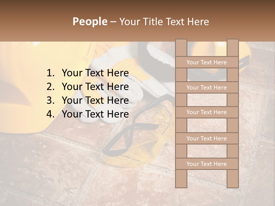 Builder Overalls PowerPoint Template