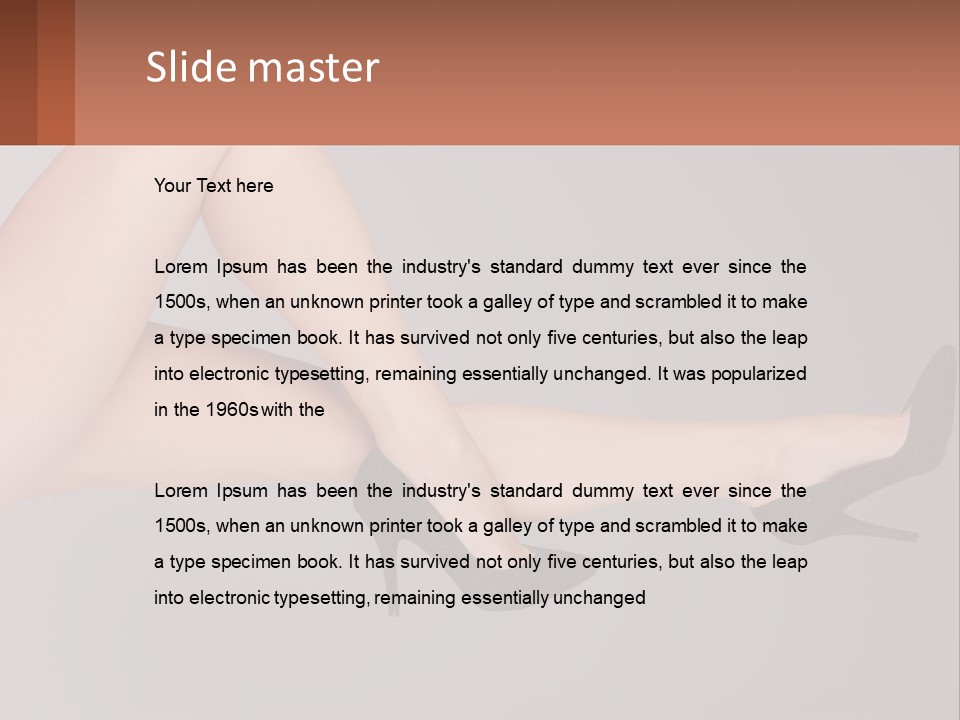 The Girl's Legs PowerPoint Template