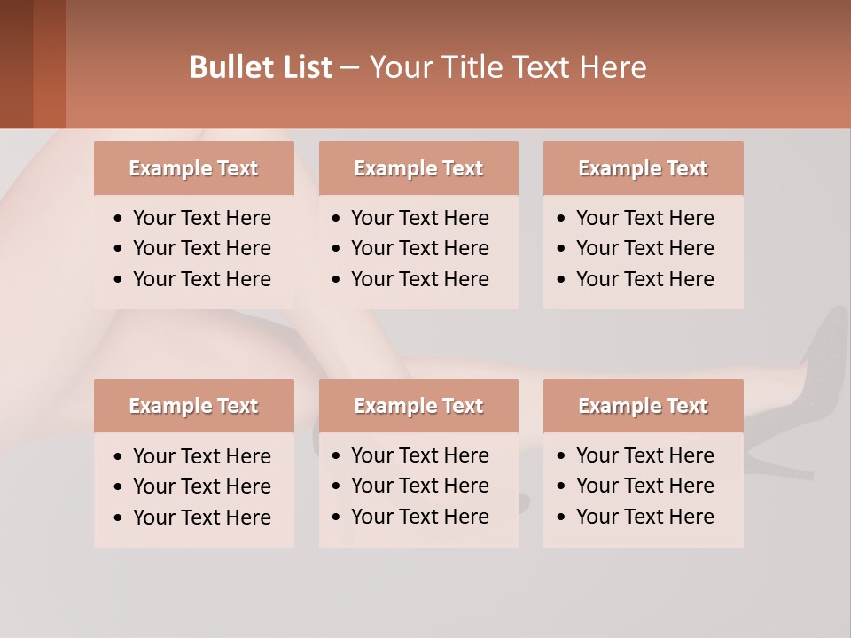 The Girl's Legs PowerPoint Template