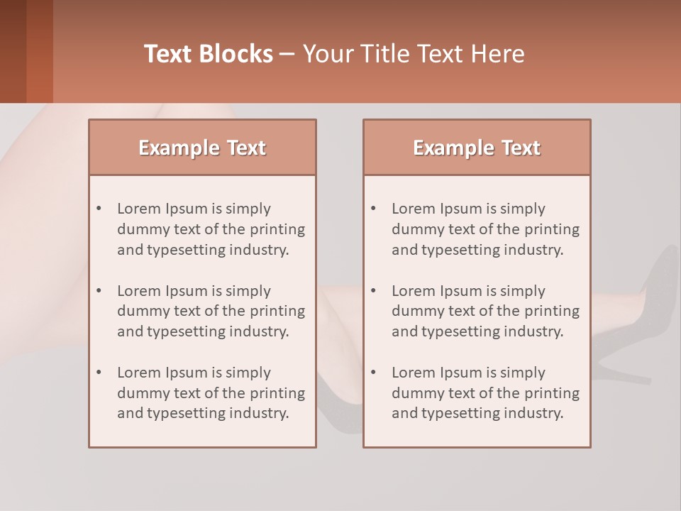 The Girl's Legs PowerPoint Template