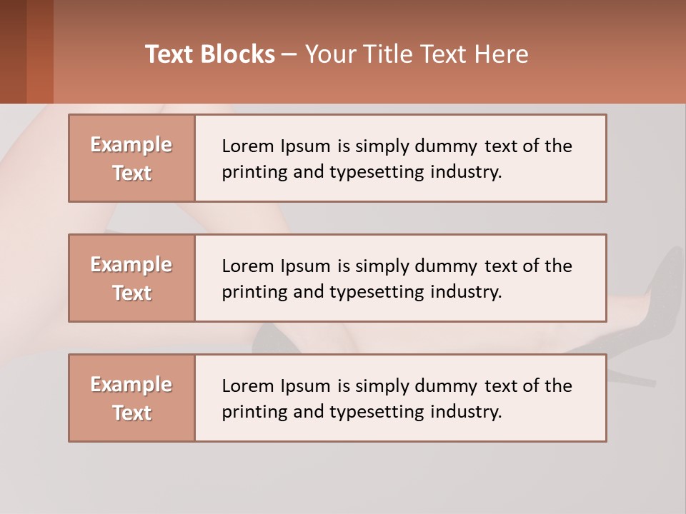 The Girl's Legs PowerPoint Template