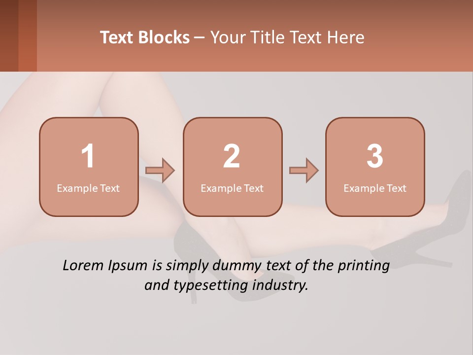 The Girl's Legs PowerPoint Template