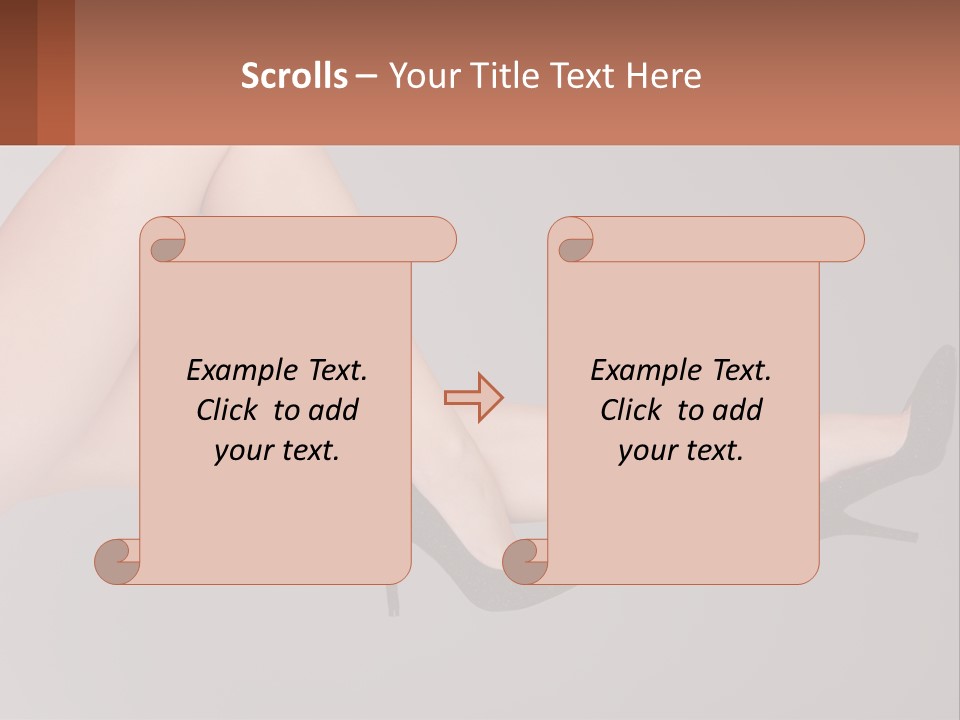 The Girl's Legs PowerPoint Template