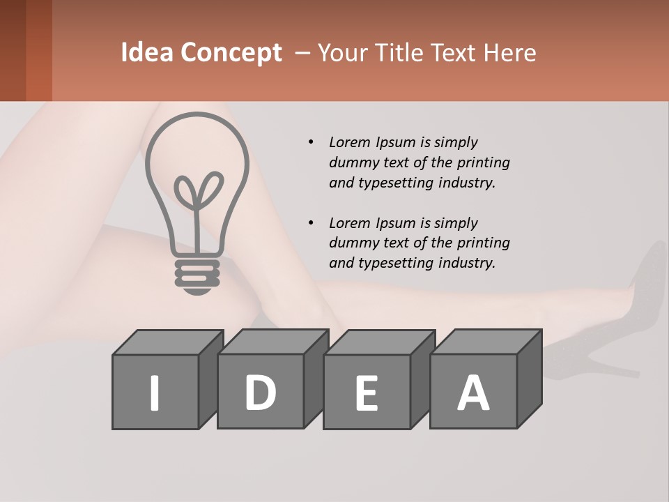 The Girl's Legs PowerPoint Template