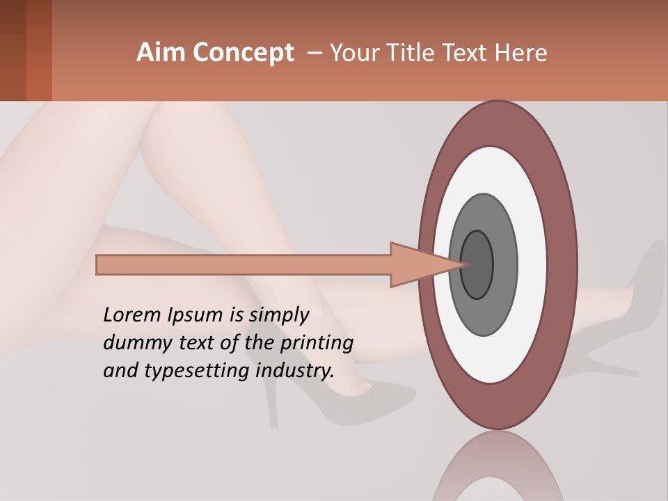 The Girl's Legs PowerPoint Template